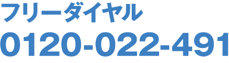 フリーダイヤル：0120-022-491